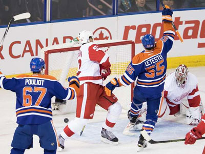 Oilers: Talbot Stands Tall In Win Over Red Wings