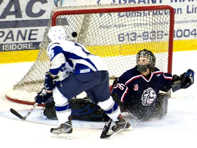 The lesser Cumberland Grads upset the Cornwall Colts