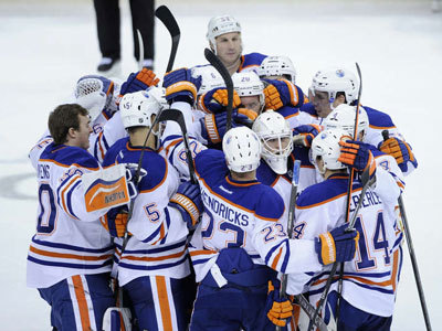 Oilers find a way, as Hall scores shootout winner