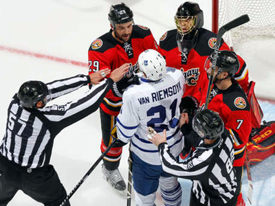 Leafs Get Burned By Flames