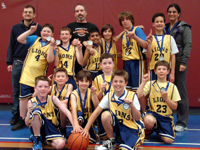 Cornwall Atom Lions Division 5 Champions at EOBA