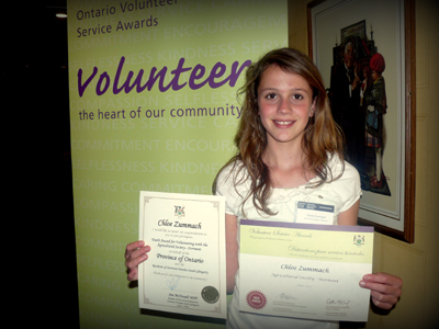Volunteers recognized at the Ontario Volunteer Service Awards