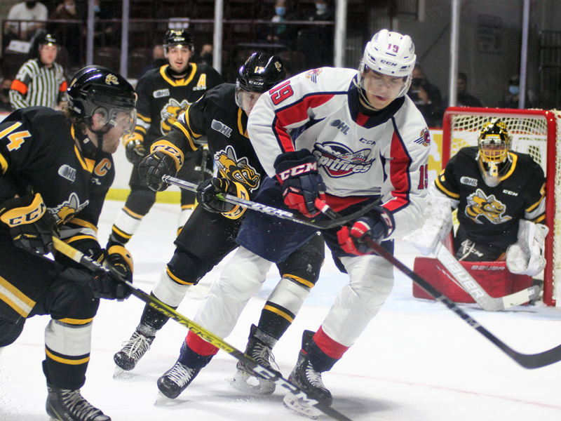 Spits drop home opener to Sarnia