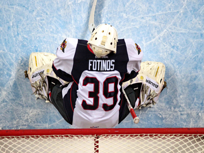 Spitfires goaltender Fotinos named OHL Player of the Week