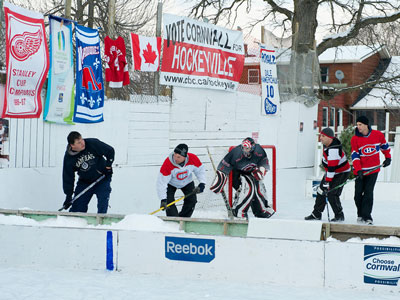 Playing hockey for a good cause