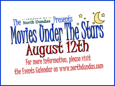 Movies Under The Stars Event in Chesterville - Friday, August 12th