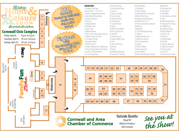 SNAPSHOT - Chamber of Commerce releases Spring Show floor plan